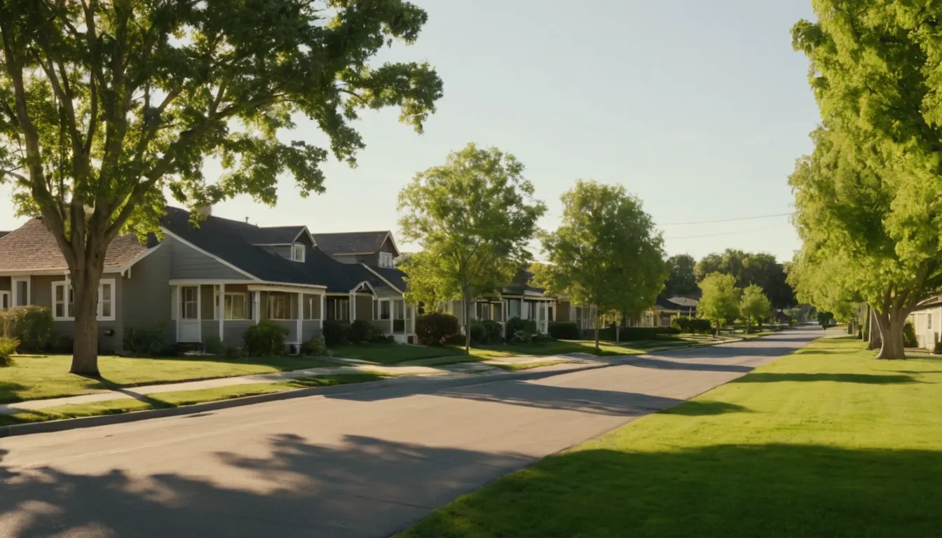 A quiet residential street with bungalows and ranch homes across the Pleasant Prairie area